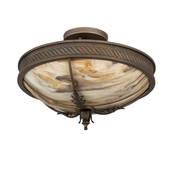 Meyda Lighting Hoja Idalight Semi Flush Mount Wayfair